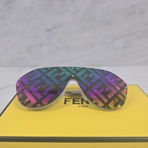 🔥RARE🔥Fendi Shield Sunglasses - Rainbow Gradient with FF Monogram